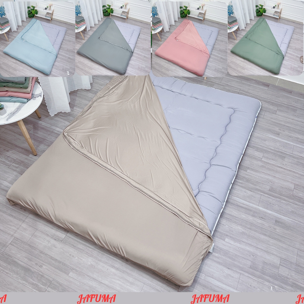 Drap giường 2 mặt khoá kéo thun lạnh ý JAFUMA 1mx2m 1m2x2m 1m4x2m 1m6x2m 1m8x2m cho đệm dưới 10cm