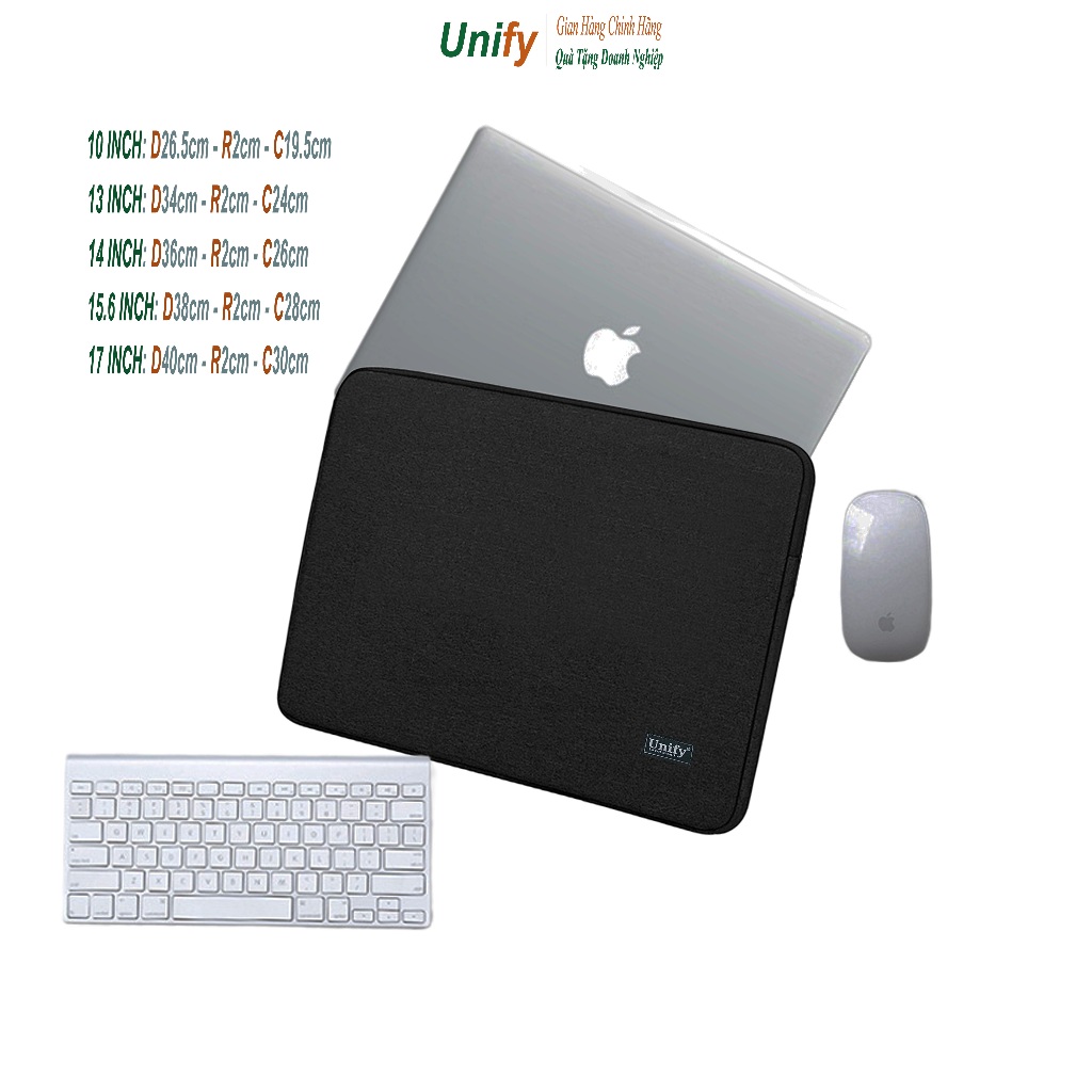 Túi chống sốc Laptop 10 inch 13 inch14 inch 15 inch 17 inch Macbook Air Macbook Pro UNIFY CHÍNH HÃNG
