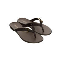 Grendha Luz Rast Black Comfortable Slippers for Ladies