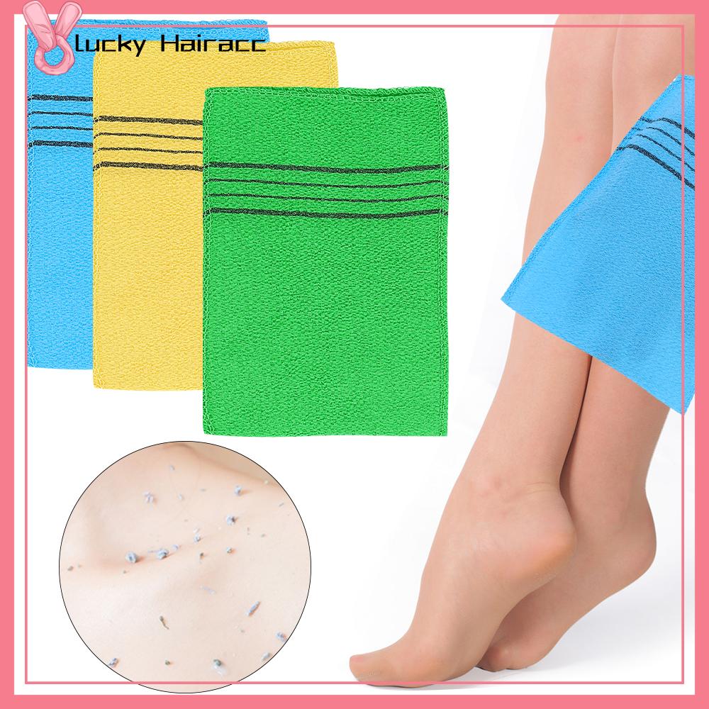LUCKY HAIRACC 1/3/5/10 pcs Bền chặt Mát xa Cầm tay Xoa cơ thể Sợi visco Găng tay tắm Máy chà sàn tắm Khăn lau Khăn tắm tẩ bào chết