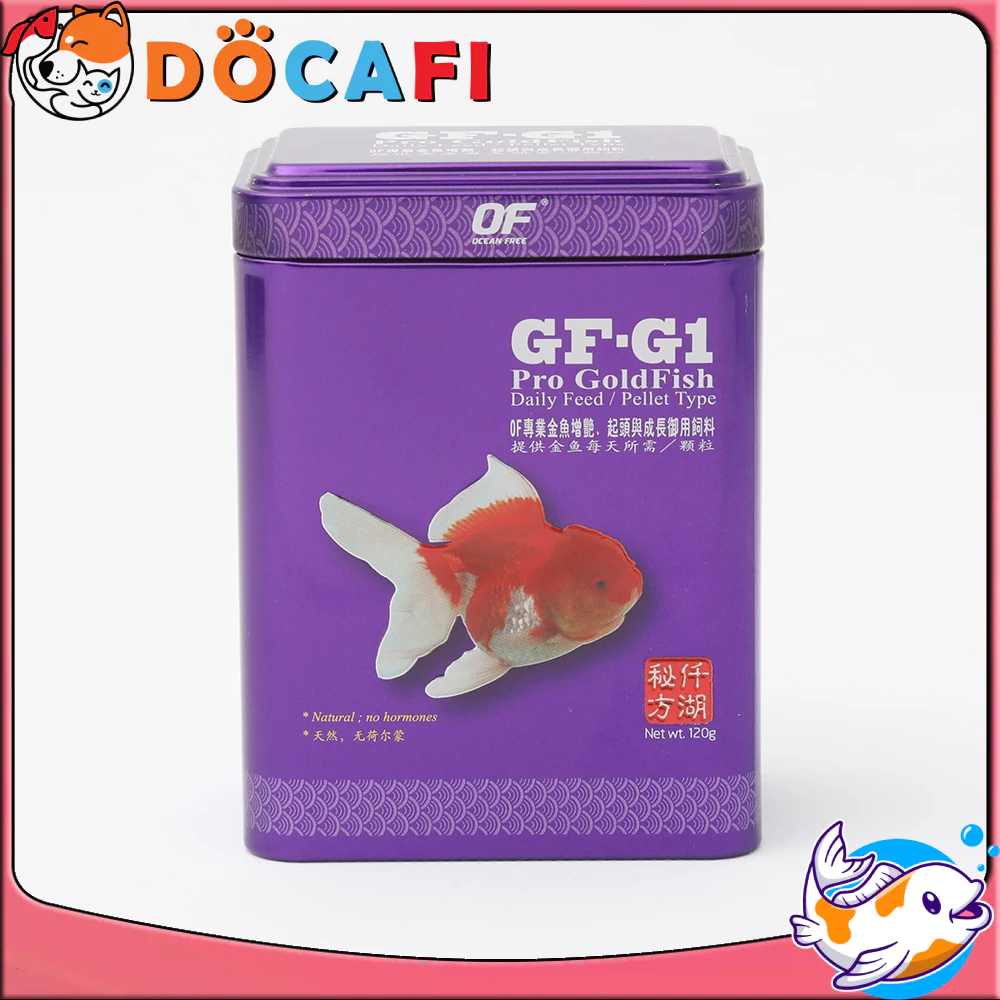 Thức ăn cá vàng gold fish gf-g1 pro 46% độ đạm - bổ sung dinh dưỡng tối ưu - docafi store