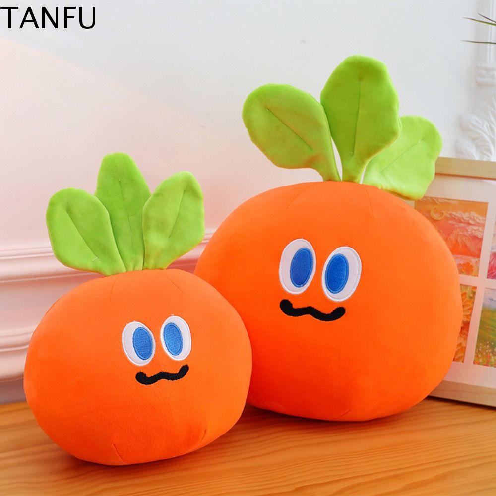 TANFU Mô phỏng Đồ chơi nhồi bông hình cà rốt hoạt hình Daikon MO mo HU Hu Búp bê cà rốt nhồi bông Hài Hước Mềm Gối cà rốt rau củ Quà tặng trang trí nhà cửa