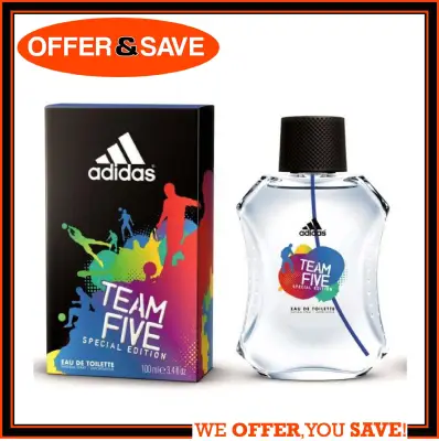 Adidas Perfume for Men EDT 100ml - Team Five