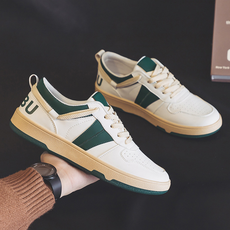 【READY STOCK】 Spring 2023 New Shoes Niche Design German Training Shoes White Shoes White Men's Shoes Sports Board Shoes White Shoes ZZ