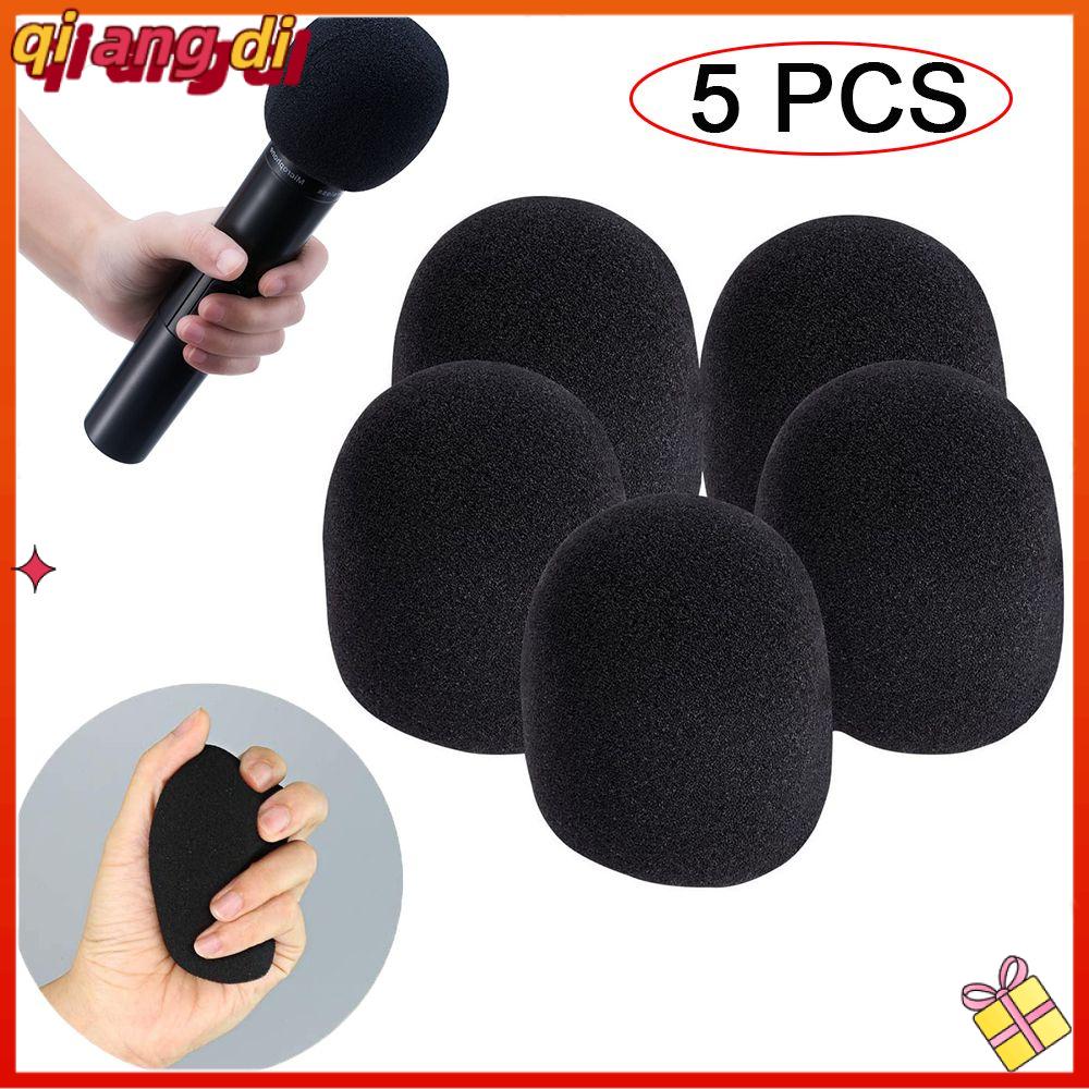 QIANGDI 5 Pcs Cao thủ Phòng thu Mũ lưỡi trai Bọt biển Nắp đậy bằng xốp micrô Dày lên Bảo vệ