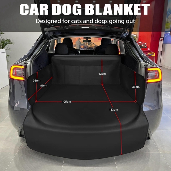 Car Rear Trunk Dog Blanket Pet Mat Protective Pad Non-Slip Washable Trunk Cover Storage Dog Mat