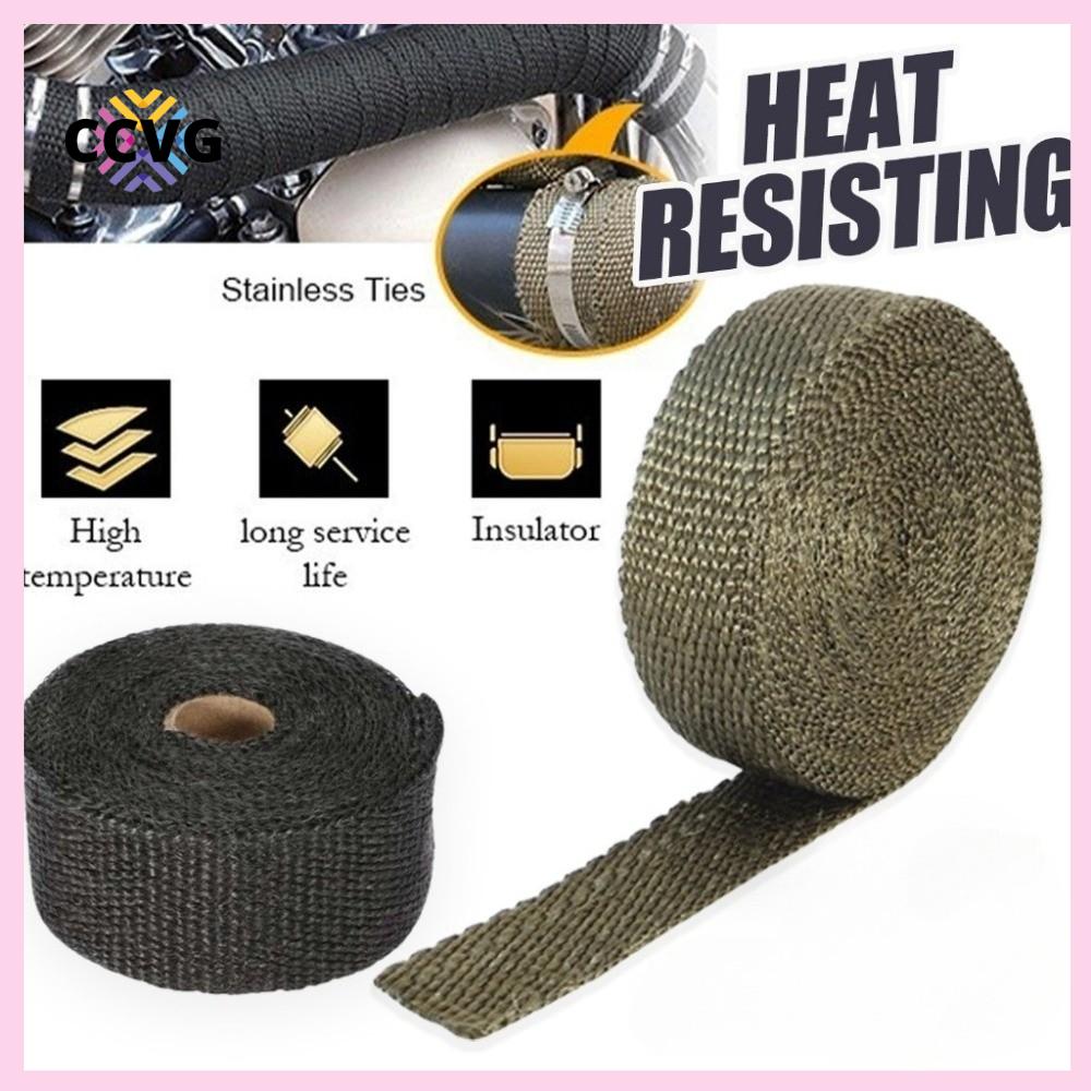 CCVG 5M5CM. Băng cách nhiệt xe máy Cách âm Sợi thủy tinh Vải chịu nhiệt cho xe máy Bền bỉ Chịu nhiệt