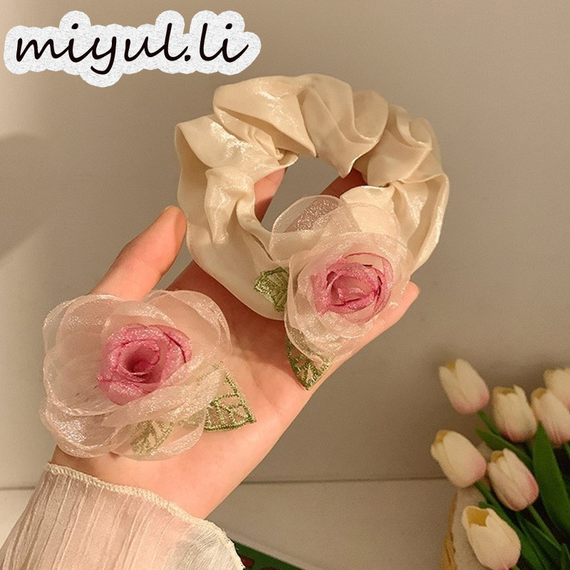 miyuli 2024 Camellia g irls 'ผมแหวนยืดหยุ่นสูงแหวนกาต้มน้ำขนาดใหญ่คลิปผมอุปกรณ์ผม ราคา 13 บาท*ส่งฟรี
