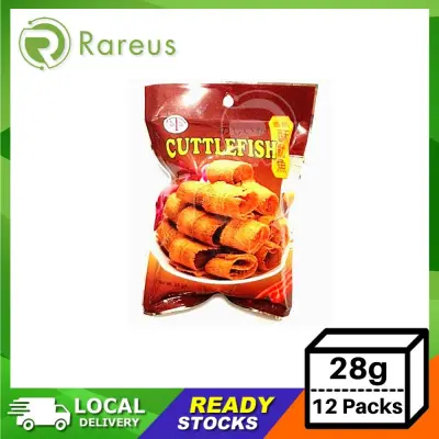 STS Crispy Cuttlefish Crispy Roll Snacks (28g x 12 Packs)