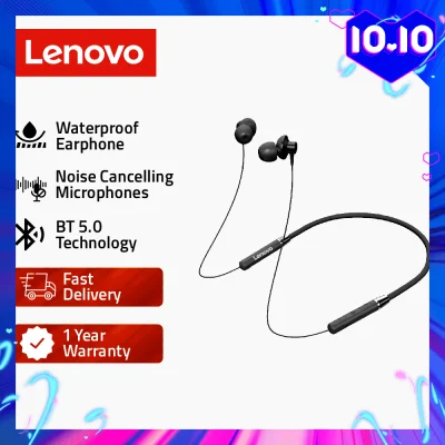 Lenovo HE05 Neckband Wireless Bluetooth Earphone In-Ear Headset with Mic Sweatproof