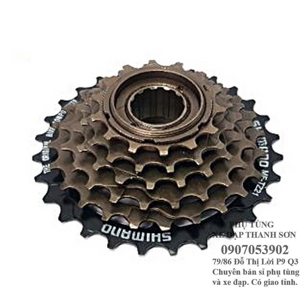 Líp vặn xe đạp thể thao 7 tầng Shimano chính hãng