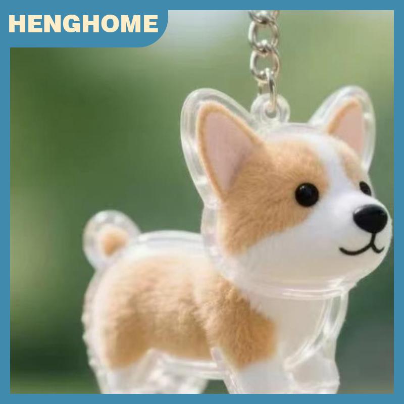 HENGHOME Dễ Thương Trong Suốt Pet Dog Tóc Bộ Sưu Tập Lưu Trữ Hộp Keychain Mặt Dây Chuyền Lưu Trữ Viên Nang Pet Tóc Quà Lưu Niệm Quà Tặng
