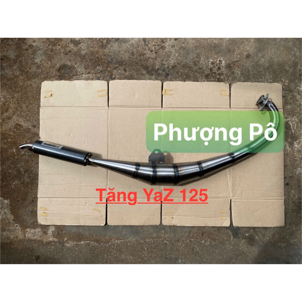 [HOẢ TỐC HCM] SET Bụng Pô tăng sâu + lon tăng AHM nhún CARBON cho xe 2 thì XÌ PO-SATRIA-YAZ-NOVA DAS