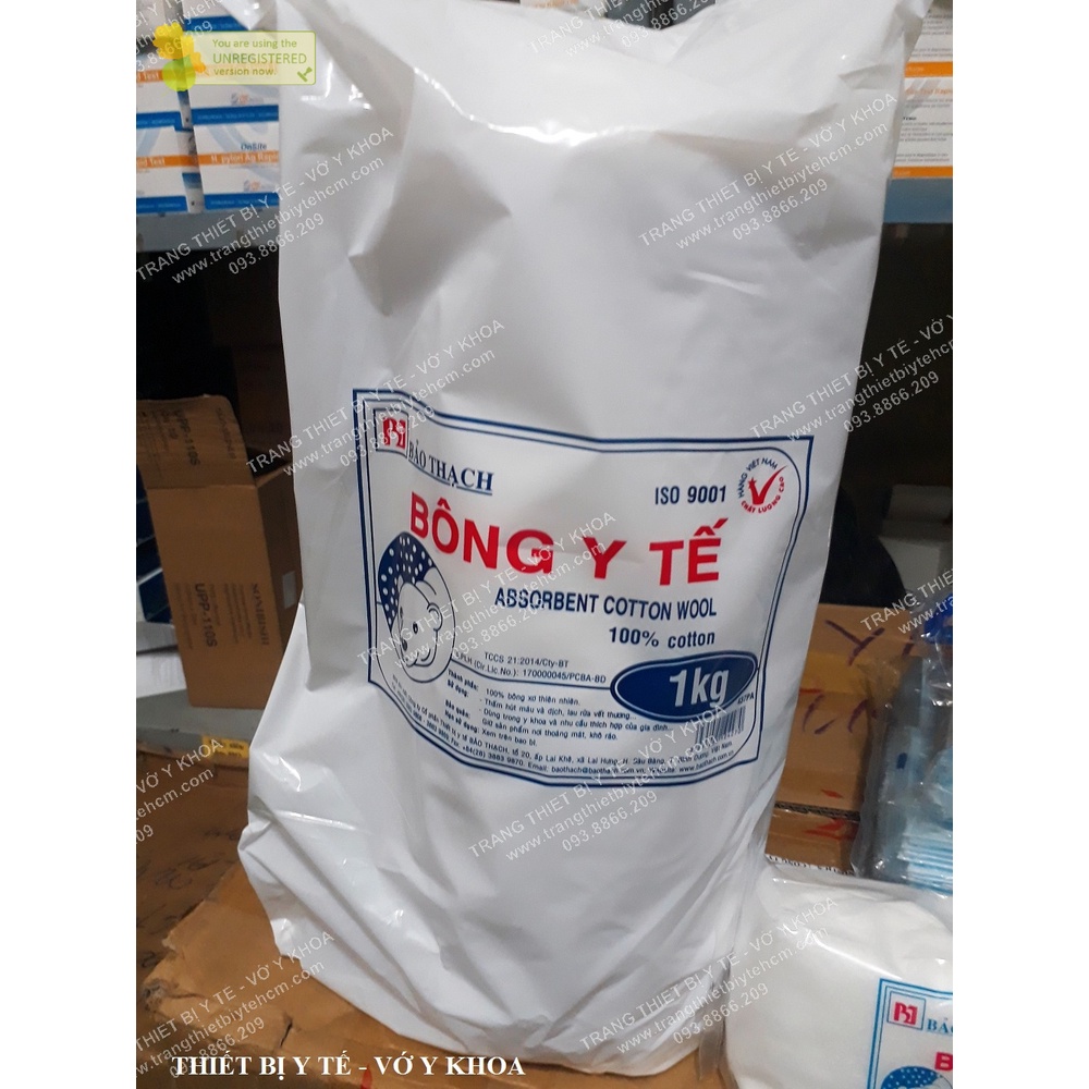 Bông gòn y tế bảo thạch gói 500g - 1kg