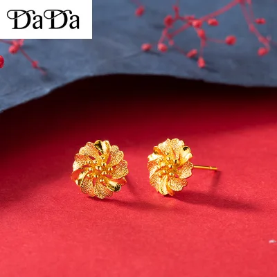 gold 916 original gold woman earrings exquisite flower earrings exquisite earrings earrings