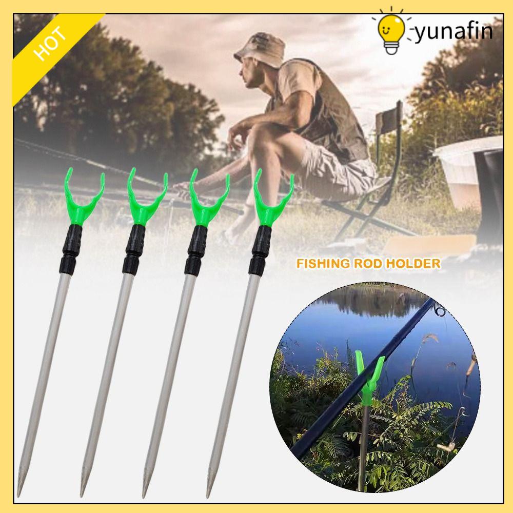 YUNAFIN Hợp  nhôm Giá đỡ cần câu 50cm Bền bỉ Phụ kiện câu cá Giá đỡ Chèn cố định trên  đất Dụng cụ câu cá Câu cá