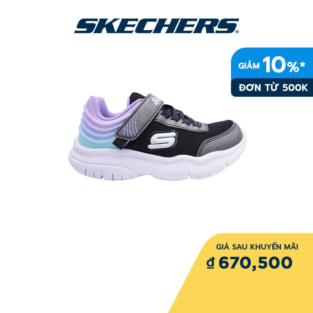 Skechers Bé Gái Giày Thể Thao Thường Ngày, Đi Học Flex Blast Blissful Sweets Lightweight - 303502L-BKMT