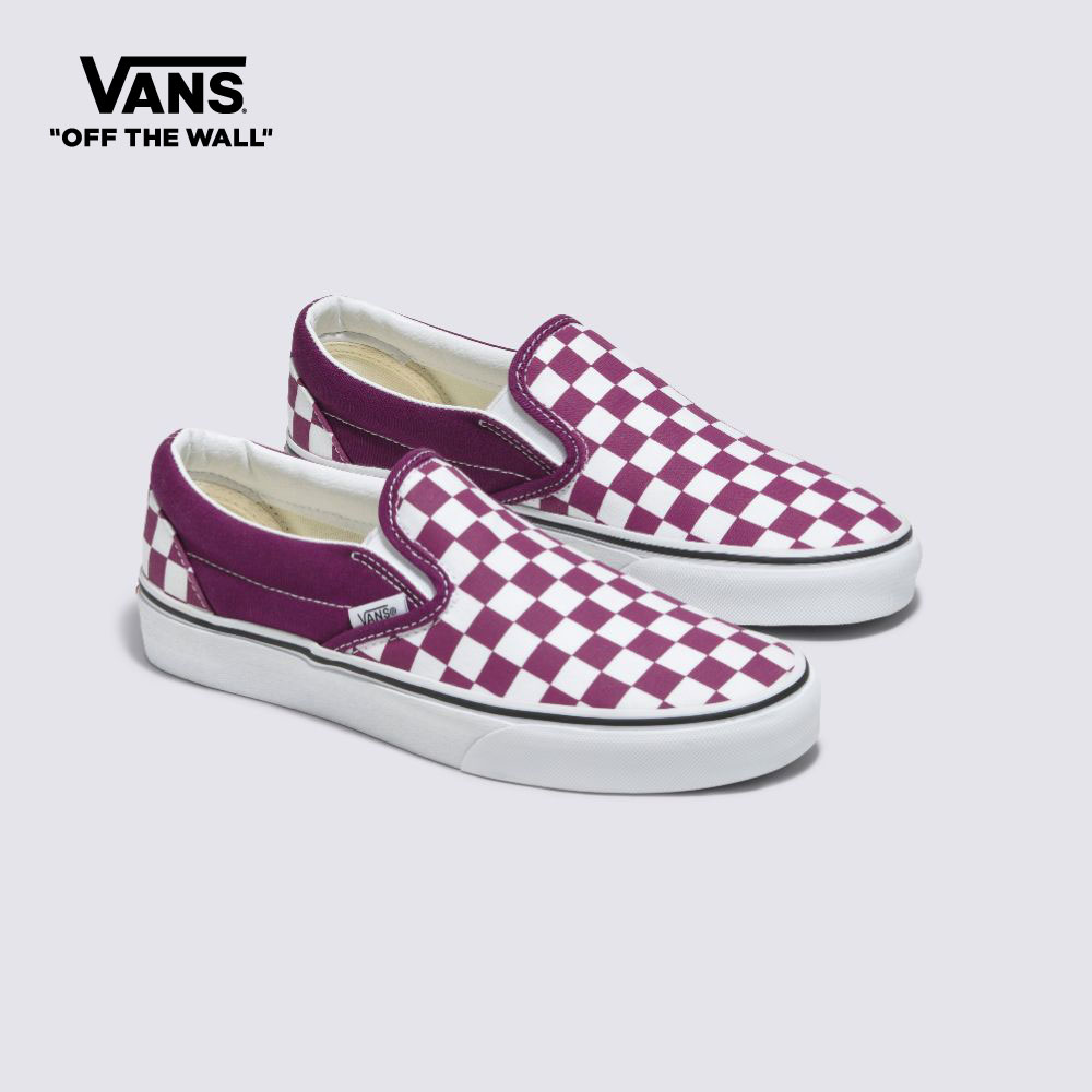 Purple corduroy slip hot sale on vans