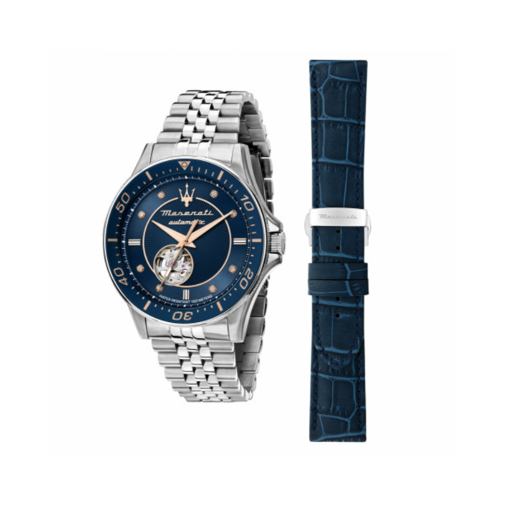 Maserati R8823140013 Sfida Automatic SET Men Watch 44 mm. นาฬิกา นาฬิกาข้อมือ นาฬิกาข้อมือผู้ชาย ราคา 25,840 บาท*ส่งฟรี