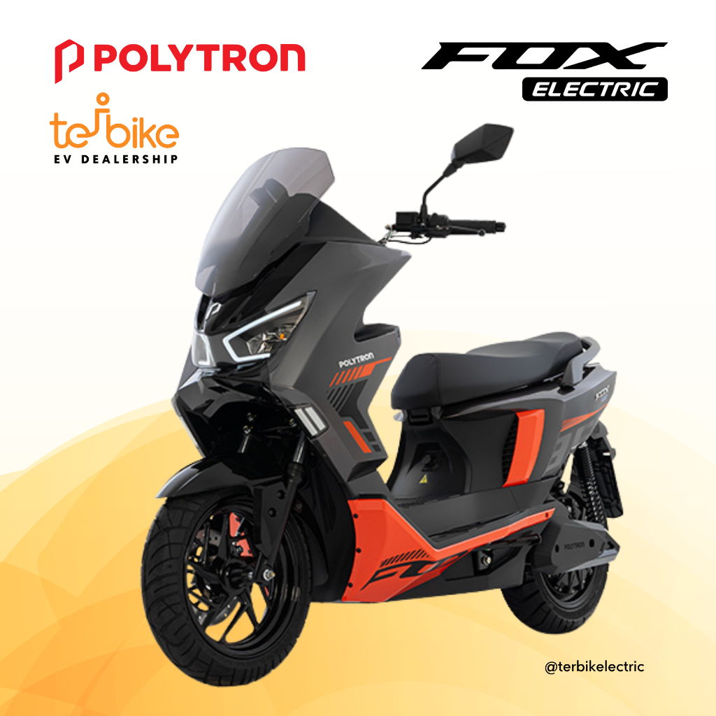 Polytron Fox 350 Electric Motorcycle Otr West Java Harga 16,087,560 rupiah*Gratis Ongkir