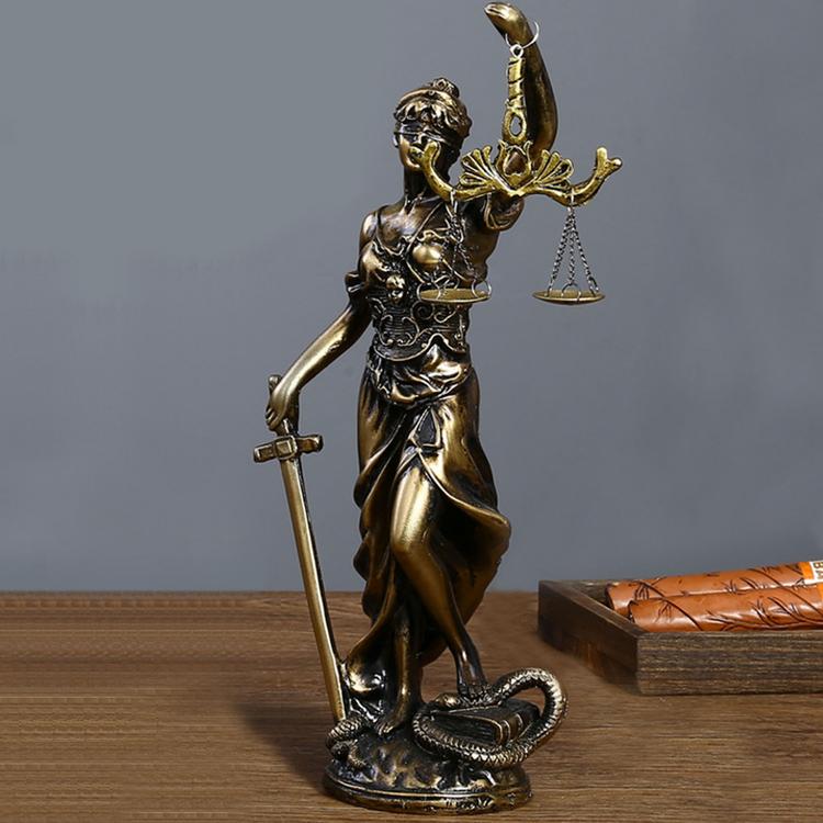 Tượng Nữ Thần Công Lý Tượng Nữ Thần Công Lý Bức tượng nhựa Lady Justice Trang trí nội thất Tượng nữ thần công lý công bằng Thần thoại Hy Lạp Đồ trang trí cho bàn làm việc của luật sư natural