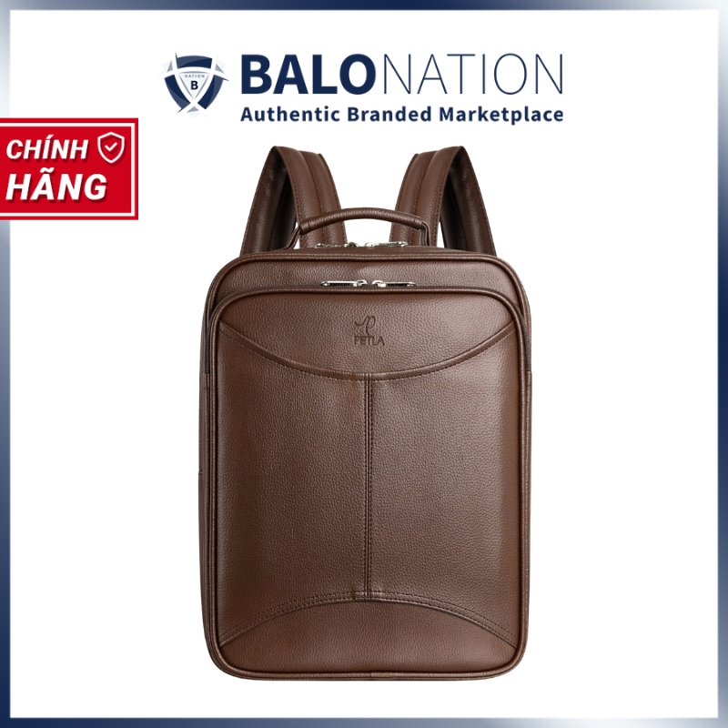 [CHÍNH HÃNG] Balo da laptop 14 inch PETLA LBA4 công sở thanh lịch - Nhiều ngăn, đứng form, chống thấm, không bong tróc