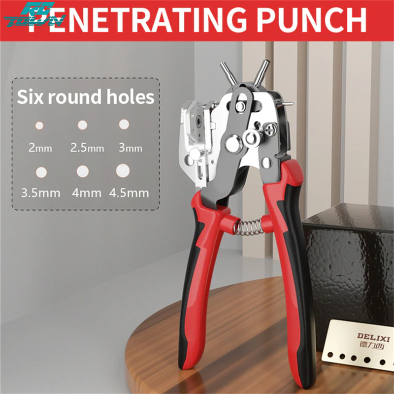 Leather Hole Punch Tool Multi Hole Sizes 45# Steel Puncher For Belts Watch Bands Straps DIY Home Craft Projects - ยี่ห้อ RCtown ราคา 432 บาท*ส่งฟรี