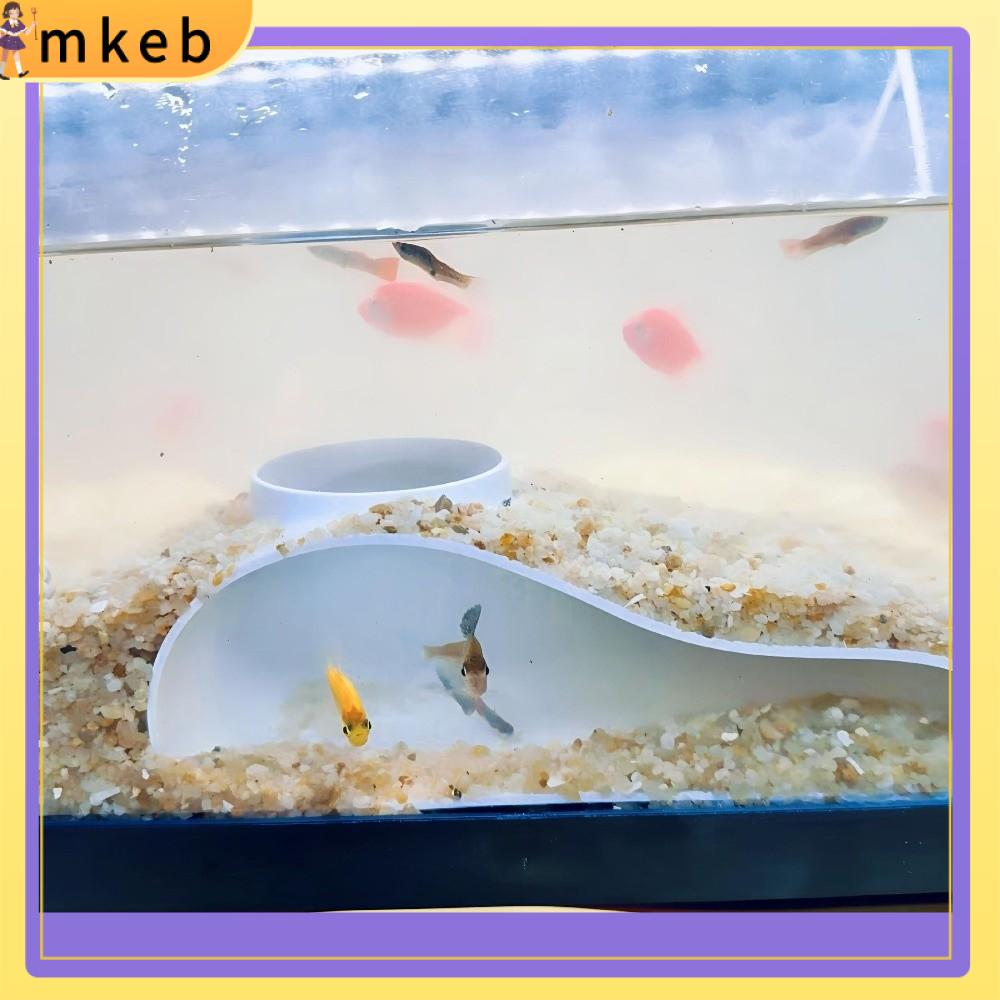 MKEB Đa chức năng Hang động đường hầm dưới lòng đất cho bể cá Đường cong Trang trí bể cá Trang trí bể cá một lỗ Quà tặng Dưới đường hầm sỏi Nơi ẩn náu hoàn hảo cho cá tôm