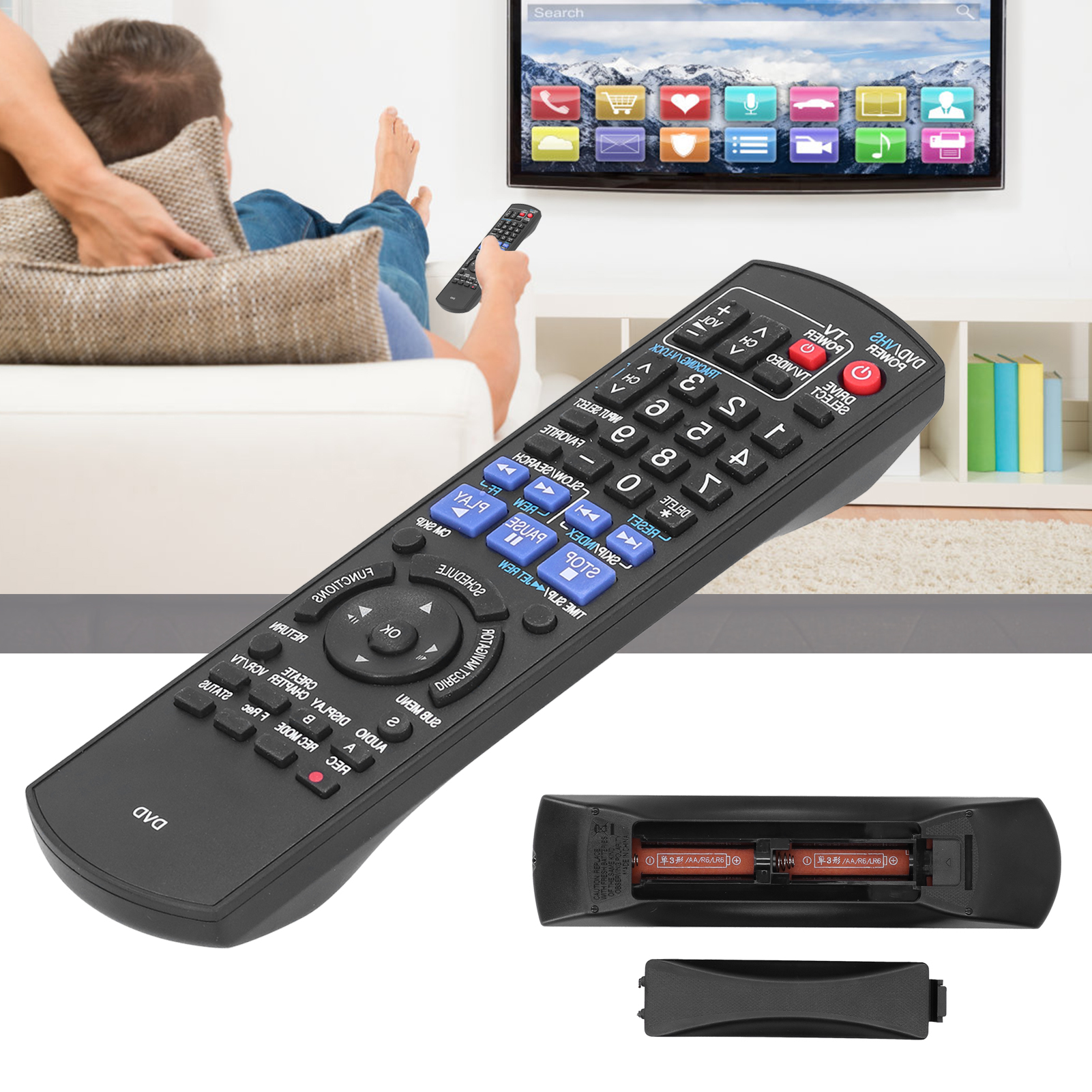 Điều khiển từ xa di động Khối lượng nhỏ Đầu DVD được làm tốt Điều khiển từ xa cho phòng ngủ cho hộ gia đình