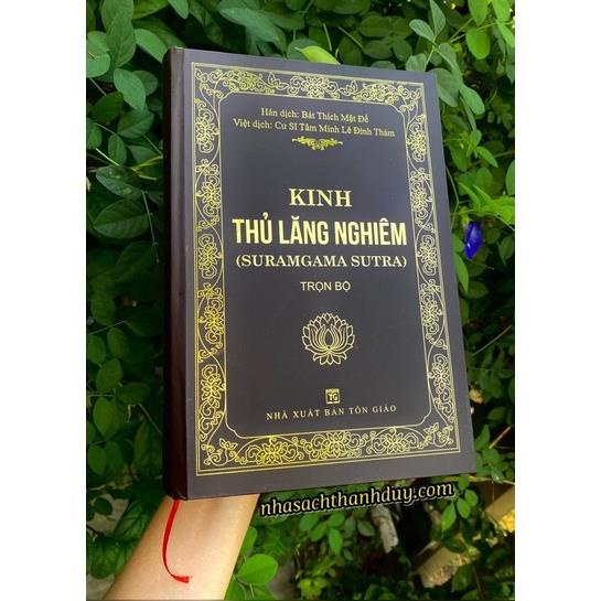 Trọn bộ kinh thủ lăng nghiêm 2 mẫu bìa cứng cực đẹp - nxb tôn giáo