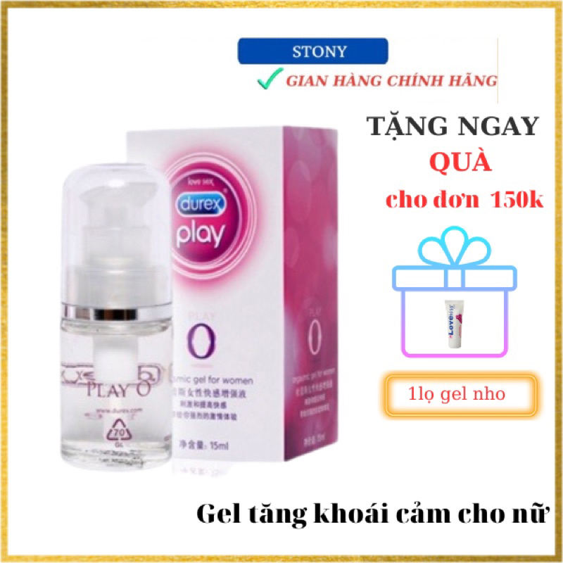 Gel bôi trơn durex play O , Gel tăng khoái cảm cho nữ gốc nước lọ 15ml