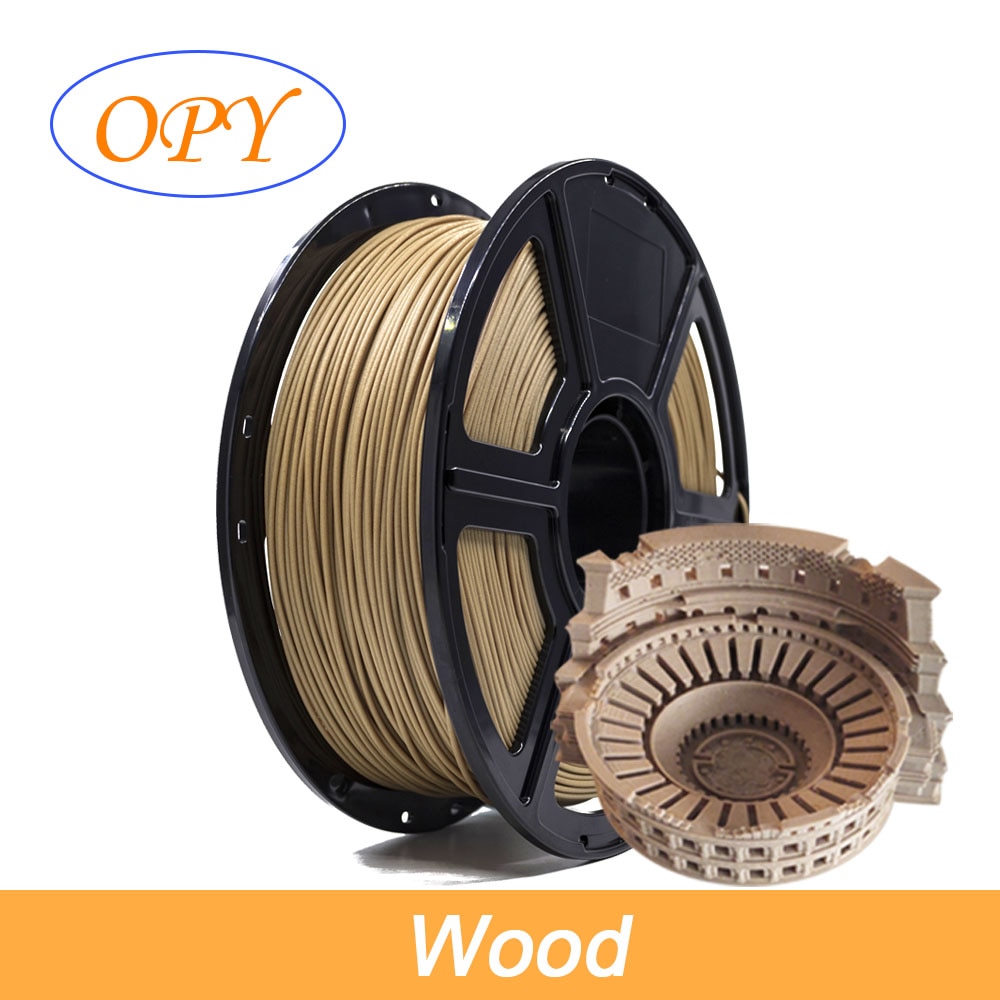 Opy PLA sợi gỗ 1kg 1 75mm bằng gỗ PLA nhựa 3D máy in que hàn 10M 100g Vật liệu in nguyên mẫu dropshipping