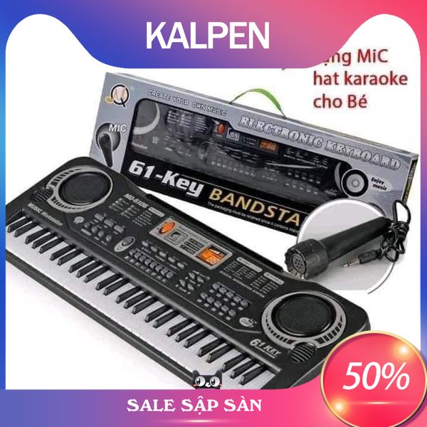 Đàn Piano Đàn Điện Tử 61 Phím Kèm mic Đàn Piano nhiều Chức Năng. - KALPEN