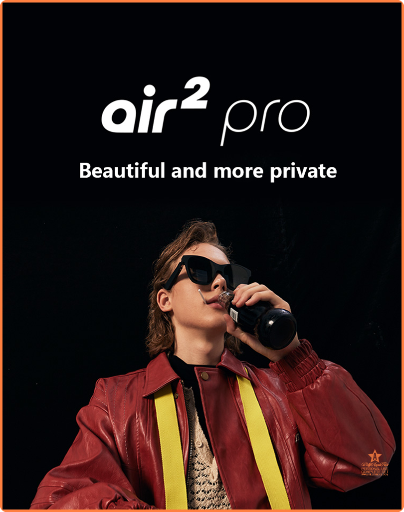[op105] XREAL Air 2 Pro Smart AR Glasses 72g Ultra-light Micro-OLED Non VR Glasses 120Hz High Brush Professional-Grade Color Accuracy ราคา  8,523 บาท*ส่งฟรี