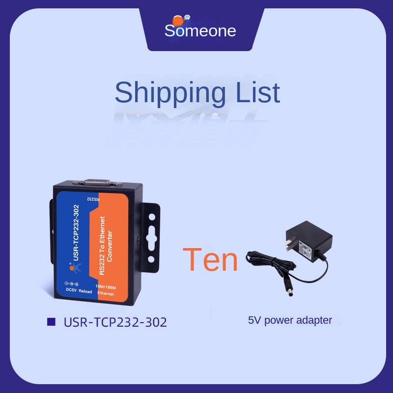 Bộ Chuyển Đổi RS232 Sang Ethernet | USR-TCP232-302 | Kết Nối Mạng Ổn Định - USR-TCP232-302