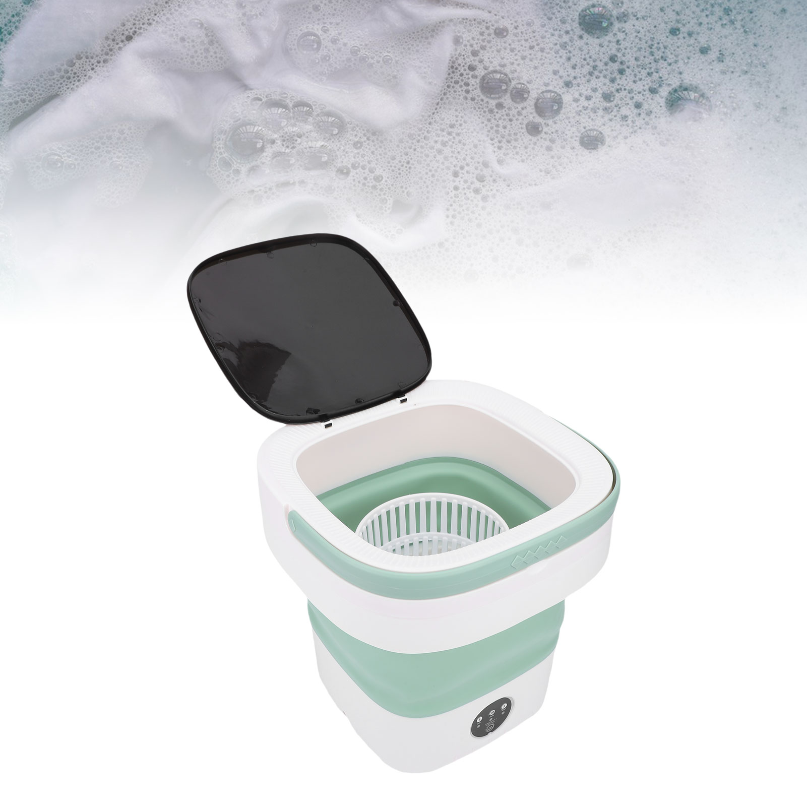 Fockety Xách Tay Máy Giặt 36W 12L Máy Giặt tiếng ồn thấp Đóng Mở Giặt Có Thể Gập Lại Máy Giặt Quần Áo Nhỏ Máy Giặt Cho Khách Sạn Căn Hộ Nhà Và Du Lịch
