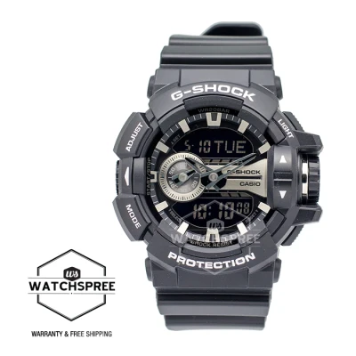 [WatchSpree] Casio G-Shock Limited Models GA-400 Black Resin Band Watch GA400GB-1A GA-400GB-1A