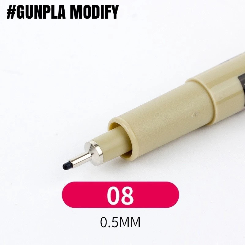 SAKURA PIGMA ปากกาตัดเส้นงานศิลปะ Japan กันน้ำได้ รุ่น Micron Graphic Brush ตัดเส้นกันพลา กันดั้ม