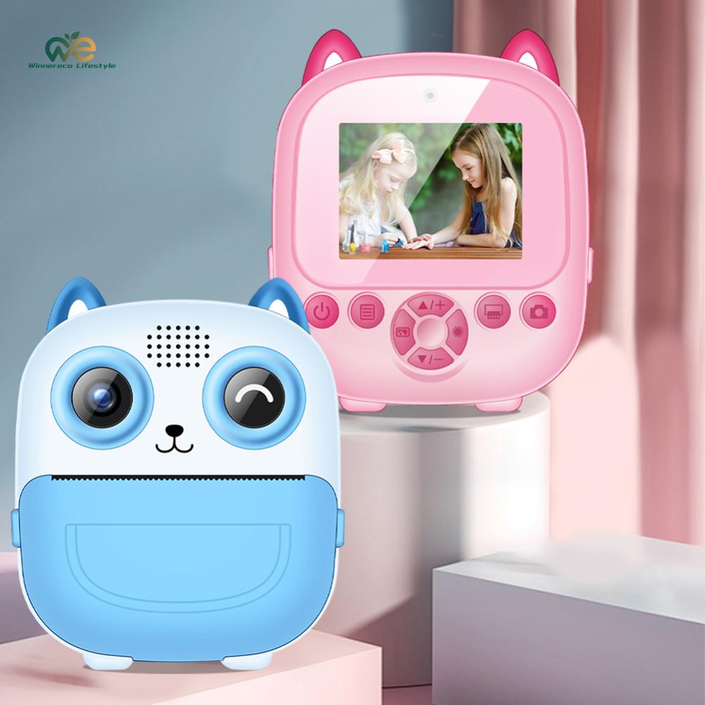 6 In 1 Cute Digital Camera Dual-Lens Portable Video Camera Wireless Mini Instant Print Camera Christmas Birthday Gifts [Winnereco Lifestyle] ราคา 555 บาท*ส่งฟรี