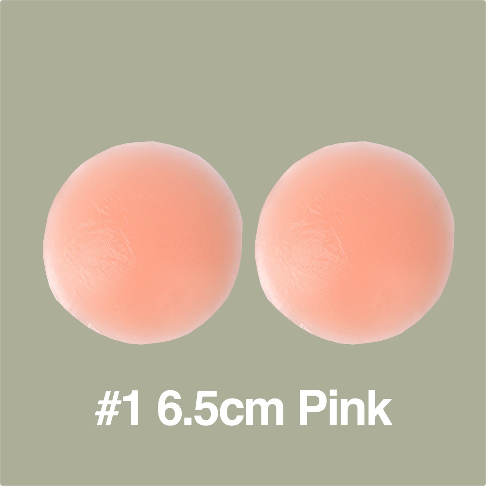 Reusable Silicone DOOD Pinsan Nipple Pad Pasties Cover Adhesive Gel 6.5cm 8.5cm Pink Cream Beige