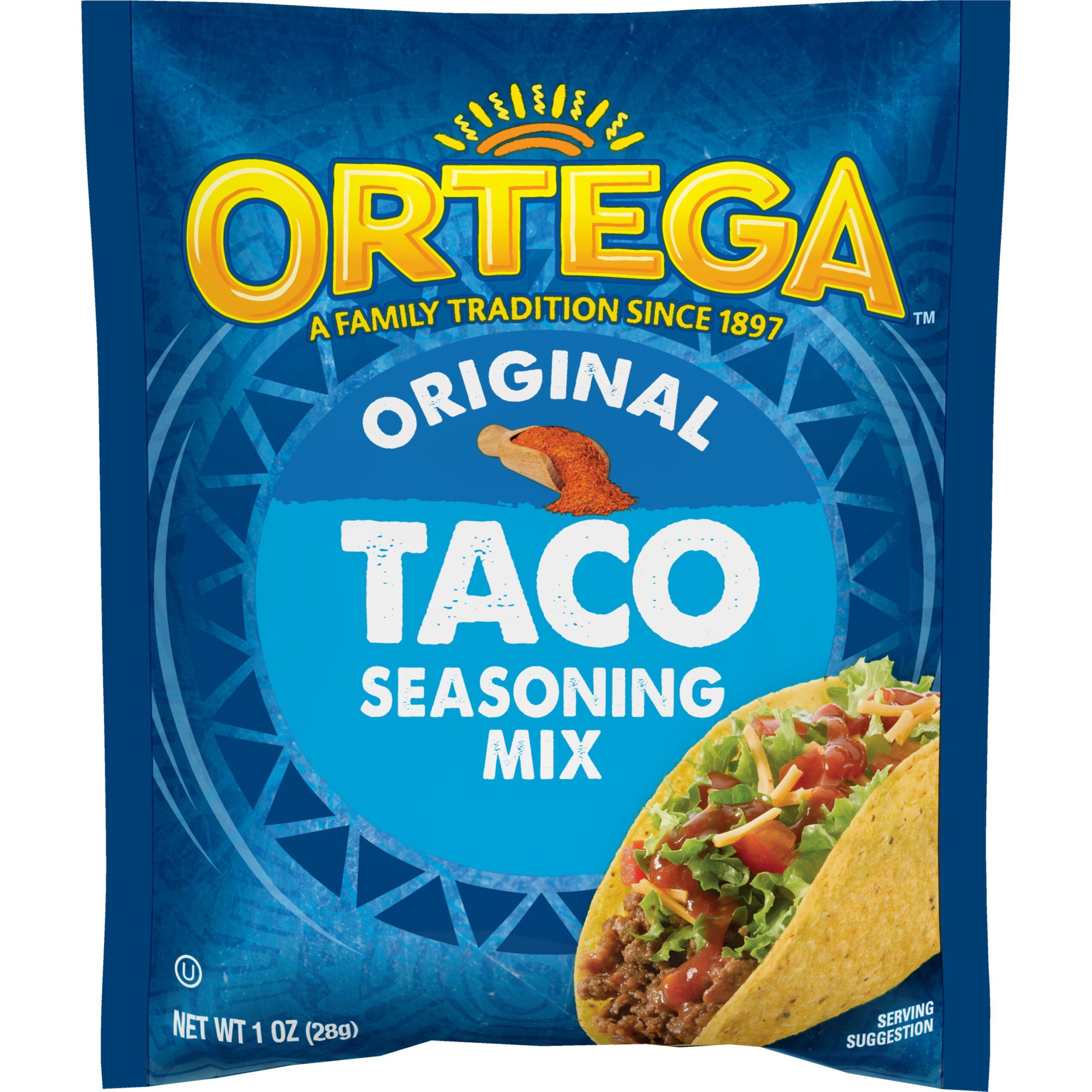 Gia vị Taco hiệu Ortega Taco Seasoning Mix Original - Gói 28g