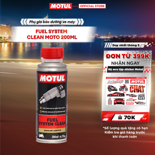 Phụ gia vệ sinh hệ thống nhiên liệu xe máy - FUEL SYSTEM CLEAN MOTO 200ml