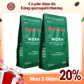 [HCM]Combo 2 gói cà phê rang xay nguyên chất cao cấp Rita Võ dòng MOKA 227g - giảm giá 20% thumbnail