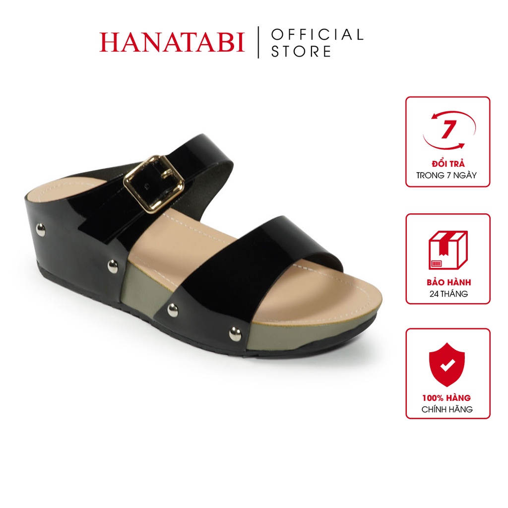 Hanatabi women s 3cm high heels sandals with buckle strap de3fx173