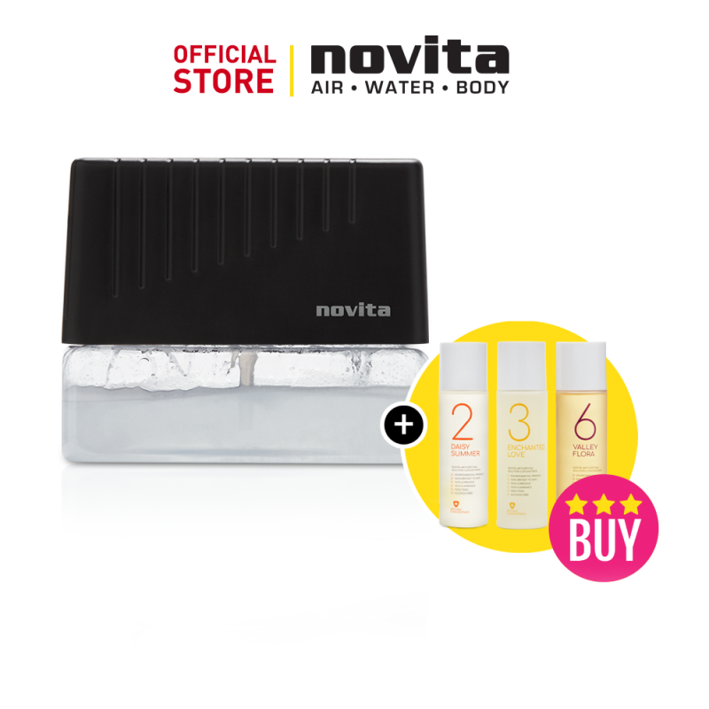 12.12 Special - novita Air Revitalizer AR6 with Air Purifying Solution Concentrate (3 bottles) Singapore