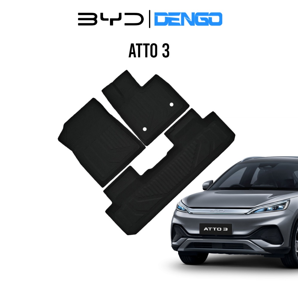 [ถูกที่สุด] พรมปูพื้นรถยนต์ BYD ATTO 3 2022 - 2024 ดีไซน์เรียบหรู Premium พรมปูพื้นรถยนต์เข้ารูป บีวายดี ราคา 3,590 บาท*ส่งฟรี