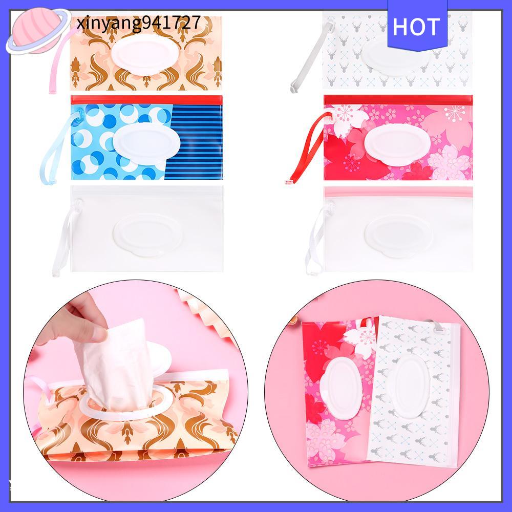 Xinyang941727 thời trang ngoài trời xách tay lật Bìa Snap-Strap sản phẩm cho em bé Túi đựng mỹ phẩm phụ kiện xe đẩy khăn ướt túi hộp đựng khăn giấy