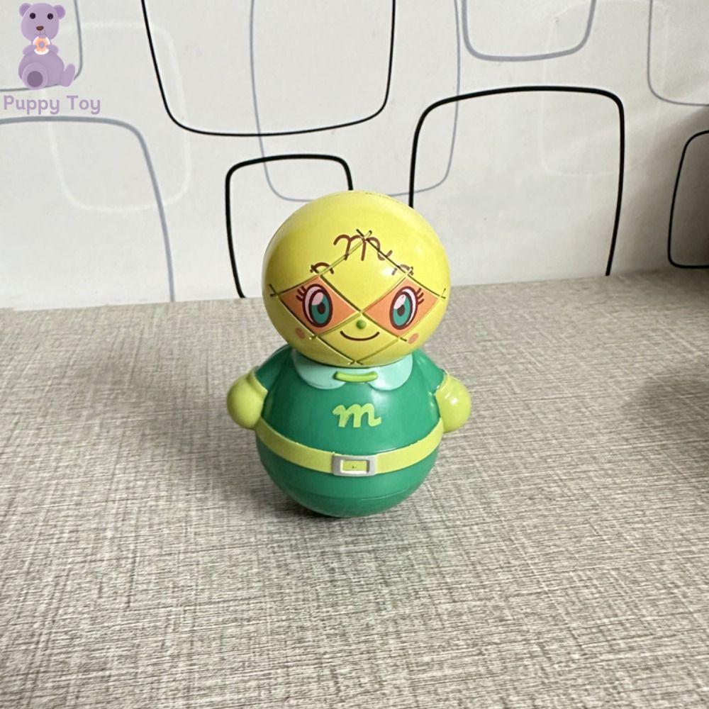 TESDFD PVC. Cốc uống nước cho bé trai vi khuẩn Đồ chơi bập bênh Thủ công Mô Hình Hành Động Anime Anpanman Dễ thương Bộ sưu tập Mô Hình Anpanman Anime Quà tặng trẻ em