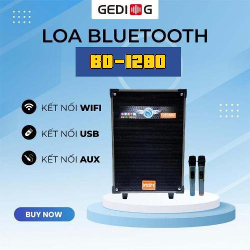 COD [GD Audio] Loa Kẹo Kéo Bluetooth hát karaoke Nghe Nhạc GEDI-G 912 (BD-1280 PLUS) Bass 30cm  Công