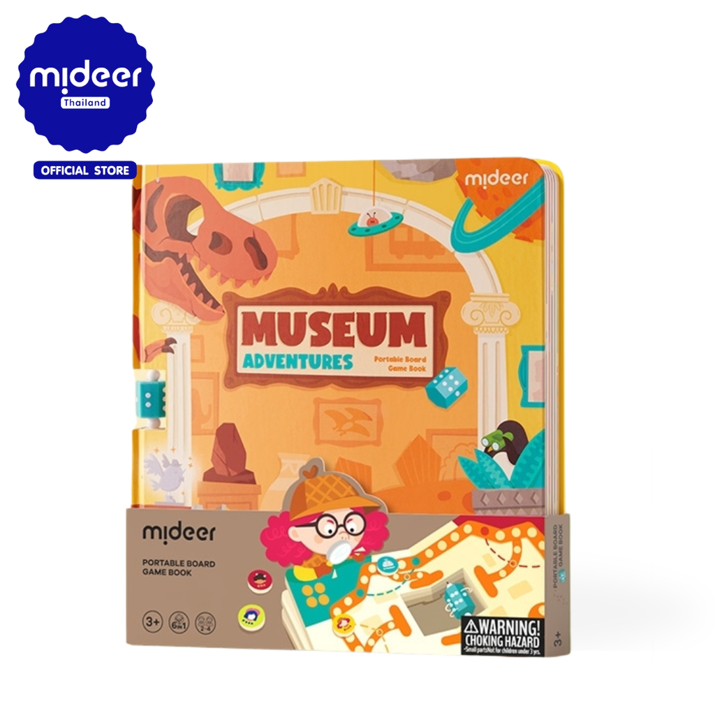 Mideer 6-in-1 Portable Board Game Book: Museum Adventures Portable Board Game Book (Md3360) ราคา 565 บาท*ส่งฟรี